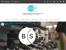 Tablet Screenshot of bodyspacefitness.com